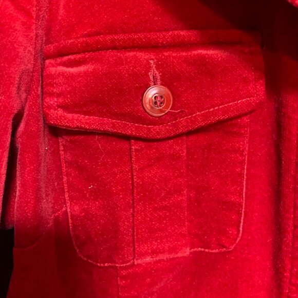 TRIBAL Red Corduroy Women's Blazer Jacket Size 12 - Picture 5 of 13